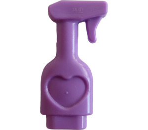 LEGO Mittlerer Lavendel Spray Flasche mit Herz Design (92355)