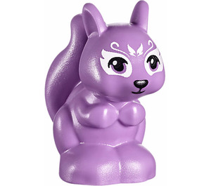 LEGO Medium Lavender Squirrel with White Swirls and Patches (31869)