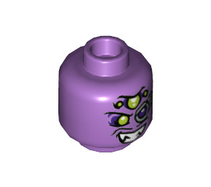 LEGO Mittlerer Lavendel Syntax Minifigure Kopf (Einbau-Vollbolzen) (3626 / 76829)