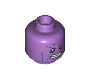 LEGO Mittlerer Lavendel Thanos Minifigure Kopf (Einbau-Vollbolzen) (3626 / 66613)