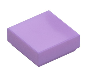 LEGO Medium lavendel Tile 1 x 1 med Rille (3070 / 30039)