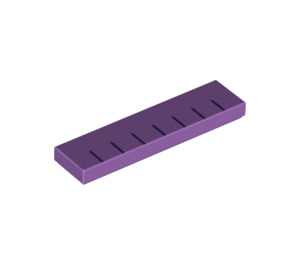 LEGO Medium lavendel Tegel 1 x 4 met Zwart Lines (2431 / 38574)