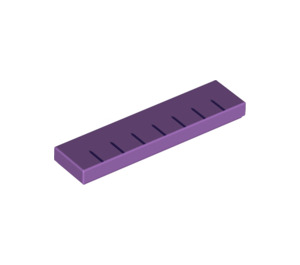 LEGO Medium Lavendel Bricka 1 x 4 med Svart Lines (2431 / 38574)