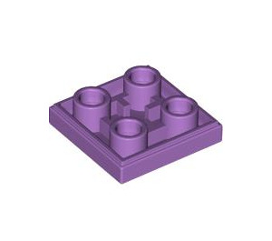 LEGO Lavande moyenne Tuile 2 x 2 Inversé (11203)