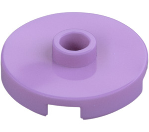 LEGO Medium Lavender Tile 2 x 2 Round with Stud (18674)