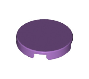 LEGO Medium Lavender Tile 2 x 2 Round with "X" Bottom (4150)