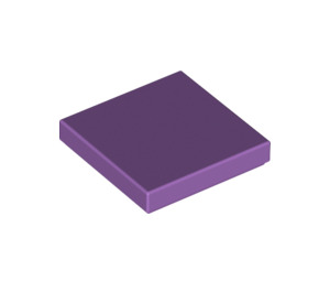 LEGO Medium Lavender Tile 2 x 2 with Groove (3068)