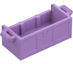 LEGO Mittlerer Lavendel Schatzkiste Unterseite mit Schlitzen (4738 / 54195)