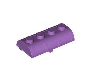 LEGO Medium Lavender Treasure Chest Lid 2 x 4 with Thick Hinge (4739 / 29336)
