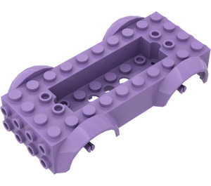 LEGO Medium Lavender Vehicle Base with Same Color Wheel Holders (11650 / 12622)