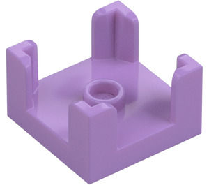 LEGO Medium lavendel Muur 2 x 2 x 1 met Knob (3131)