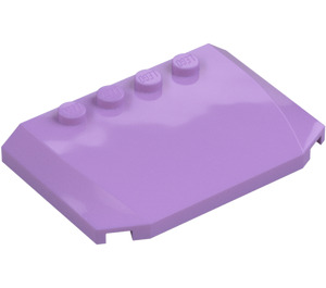 LEGO Medium Lavender Wedge 4 x 6 Curved (52031)