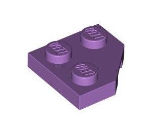 LEGO Medium lavendel Wig Plaat 2 x 2 Cut Hoek (26601)
