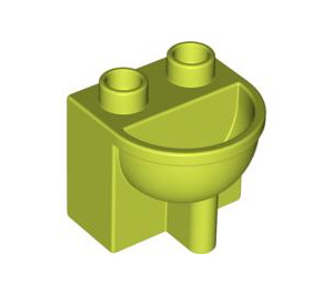LEGO Medium Lime Duplo Wash Basin (4892 / 21990)