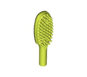 LEGO Medium Lime Hairbrush with Short Handle (10mm) (3852)