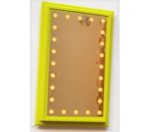 LEGO Mittlerer Kalk Mirror Base / Notice Tafel / Mauer Panel 6 x 10 mit Mirror und Lights Aufkleber (6953)