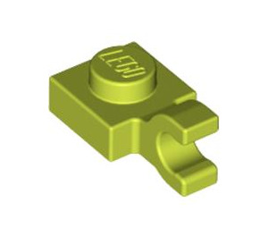 LEGO Medium Lime Plate 1 x 1 with Horizontal Clip (Flat Fronted Clip) (6019)