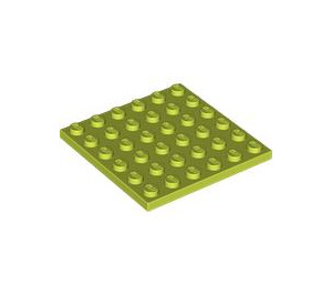 LEGO Citron moyen assiette 6 x 6 (3958)