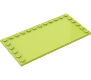 LEGO Medium Lime Tile 6 x 12 with Studs on 3 Edges (6178)