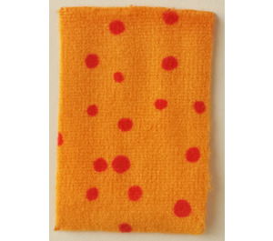 LEGO Medium oranje Deken 4 x 5 met Rood Spots (23265 / 61655)