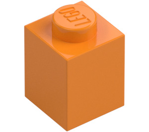 LEGO Mittleres Orange Stein 1 x 1 (3005 / 30071)