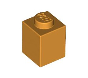 LEGO Medium Orange Brick 1 x 1 (3005 / 30071)