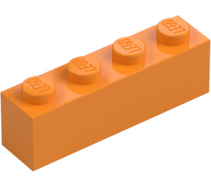 LEGO Středně oranžová Kostka 1 x 4 (3010 / 6146)