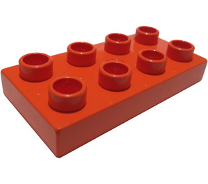 LEGO Medium Orange Duplo Plate 2 x 4 (4538 / 40666)