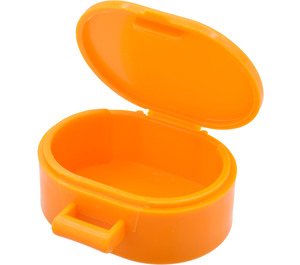 LEGO Medium Orange Oval Case with Handle (6203)