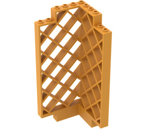 LEGO Medium Orange Panel 6 x 6 x 12 Corner Lattice (30016)