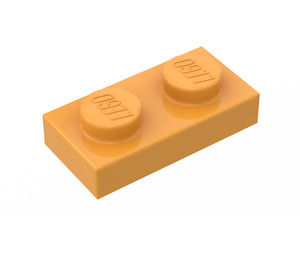 LEGO Orange moyen assiette 1 x 2 (3023 / 28653)