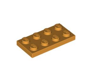 LEGO Medium Orange Plate 2 x 4 (3020)