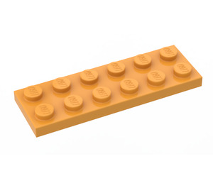 LEGO Medium Oranje Plaat 2 x 6 (3795)