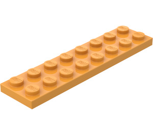 LEGO Medium Orange Plate 2 x 8 (3034)