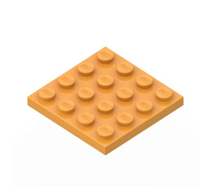 LEGO Orange moyen assiette 4 x 4 (3031)