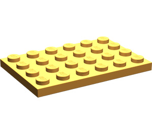 LEGO Mittlere Orange Platte 4 x 6 (3032)
