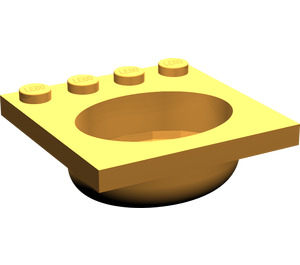 LEGO Medium Orange Sink 4 x 4 Oval (6195)