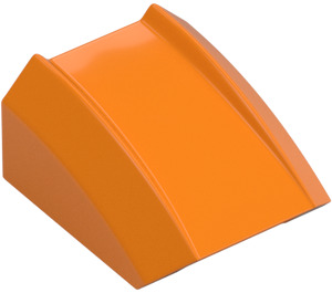 LEGO Medium Orange Slope 1 x 2 x 2 Curved (30602 / 47904)