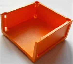 LEGO Medium Orange Three-sided Box (6966)