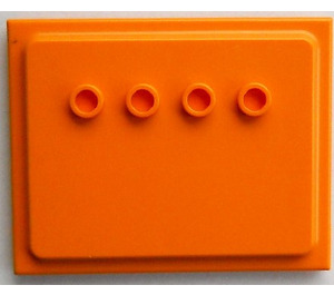 LEGO Medium orange Væg Plade (6836)