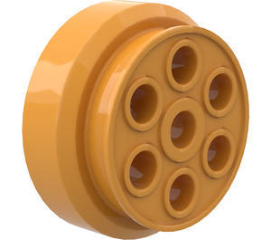 LEGO Medium Orange Wheel Rim Ø30 x 12.7 Stepped (2695)