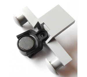 LEGO Medium Stone Gray 9V Buffer with Magnet Holder and Magnet