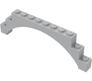 LEGO Gris pierre moyen Arche
 1 x 12 x 3 avec arc surélevé (14707)
