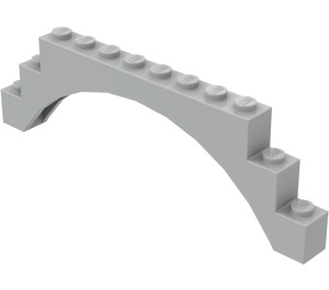 LEGO Medium Stengrå Båge 1 x 12 x 3 utan upphöjd båge (6108 / 14707)