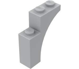 LEGO Medium Steengrijs Boog 1 x 3 x 3 (13965)