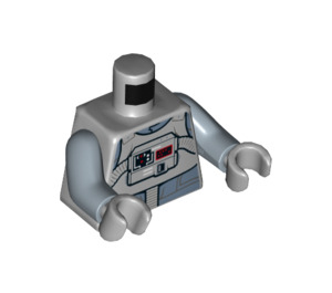 LEGO Grigio pietra medio AT-AT Autista con Sand Blu Gambe Minifigure Busto (973 / 76382)