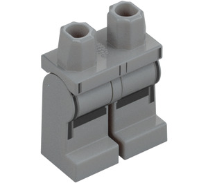 LEGO Grigio pietra medio Audi Race Autista Minifigure Fianchi e gambe (73200 / 106738)