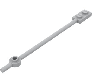 LEGO Medium Stone Gray Bar 1 x 12 with 1 x 2 Plate / 1 x 1 Round Plate (Solid 1 x 2 Studs) (42445 / 49546)