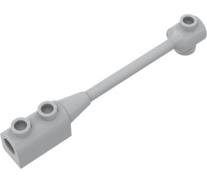 LEGO Medium Stone Gray Bar 1 x 8 with Brick 1 x 2 Curved (Axle Holder in Small End) (30359 / 60572)