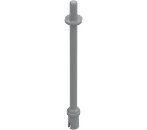 LEGO Medium Stone Gray Bar 7.6 with Stop with Rounded End (2714)